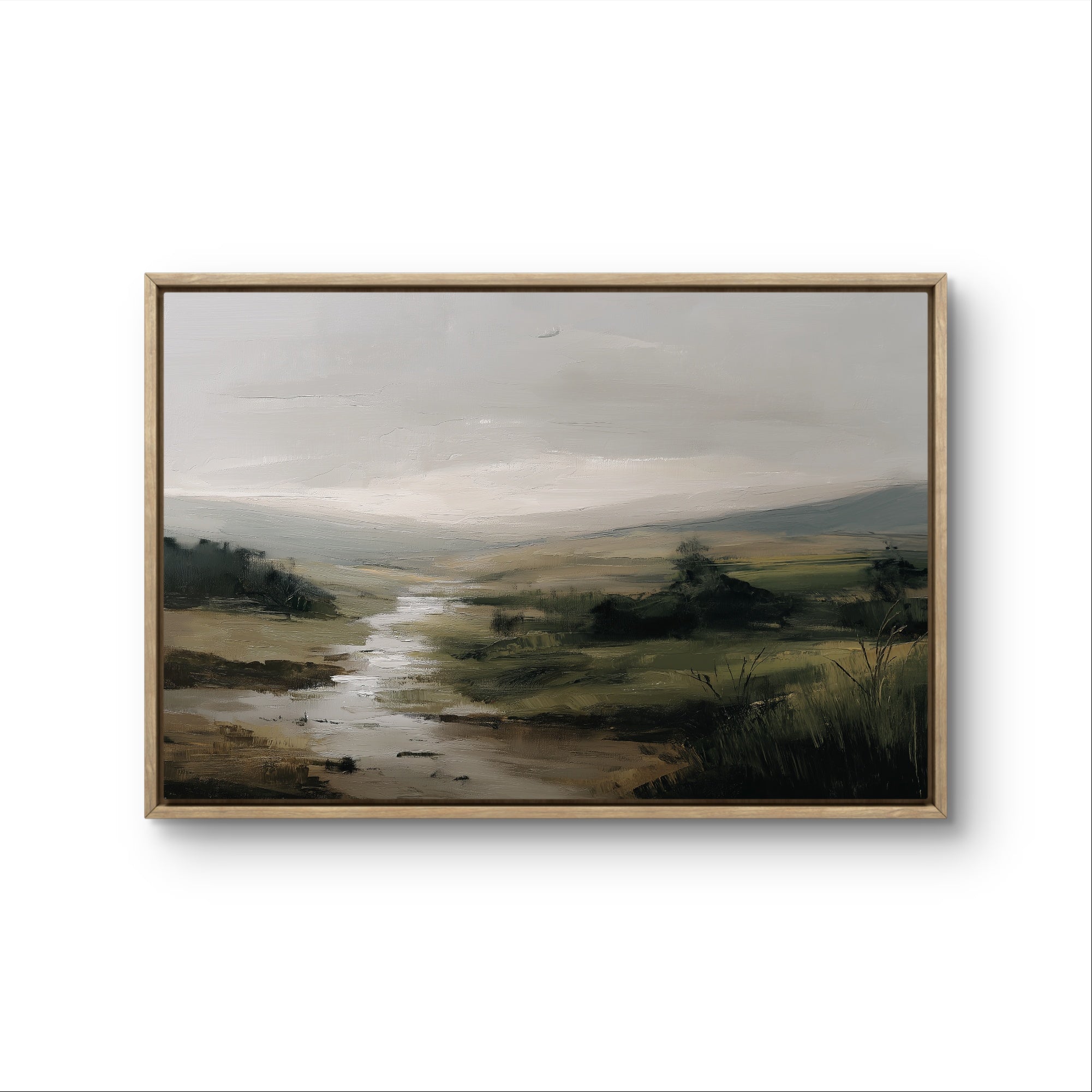 The Quiet Meadow Painting - Landscape Art Tony Illustrations