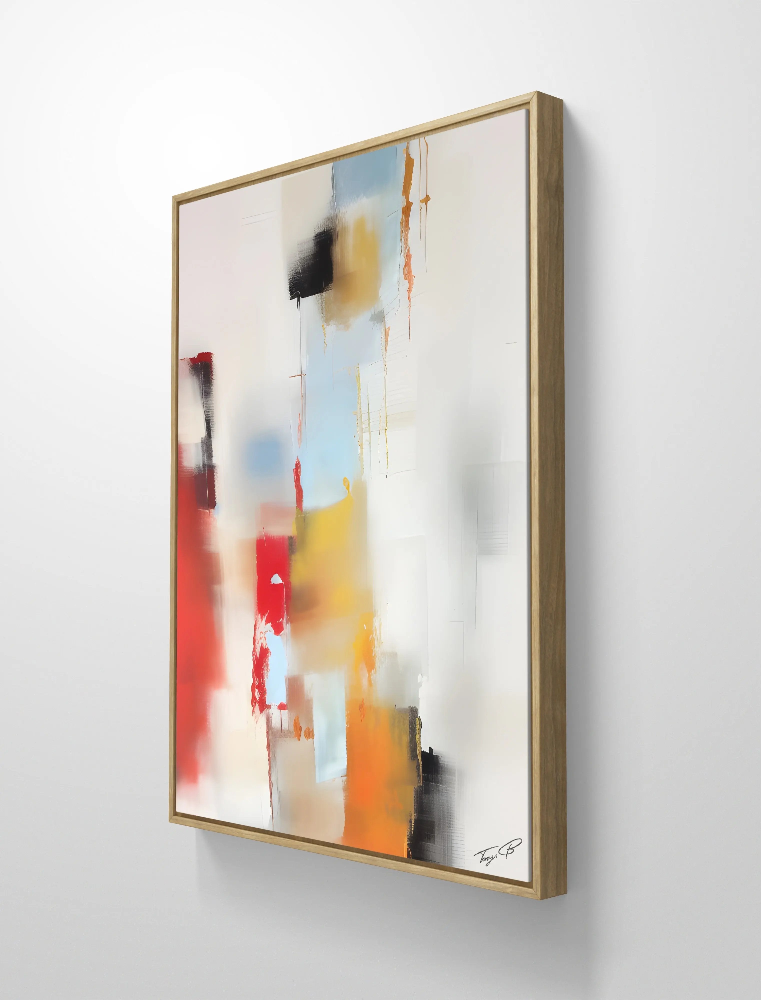 Neutral abstract painting Tony Illustrations