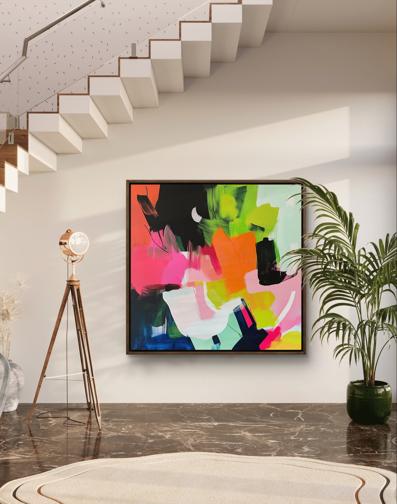 Joyful Bloom Abstract Art