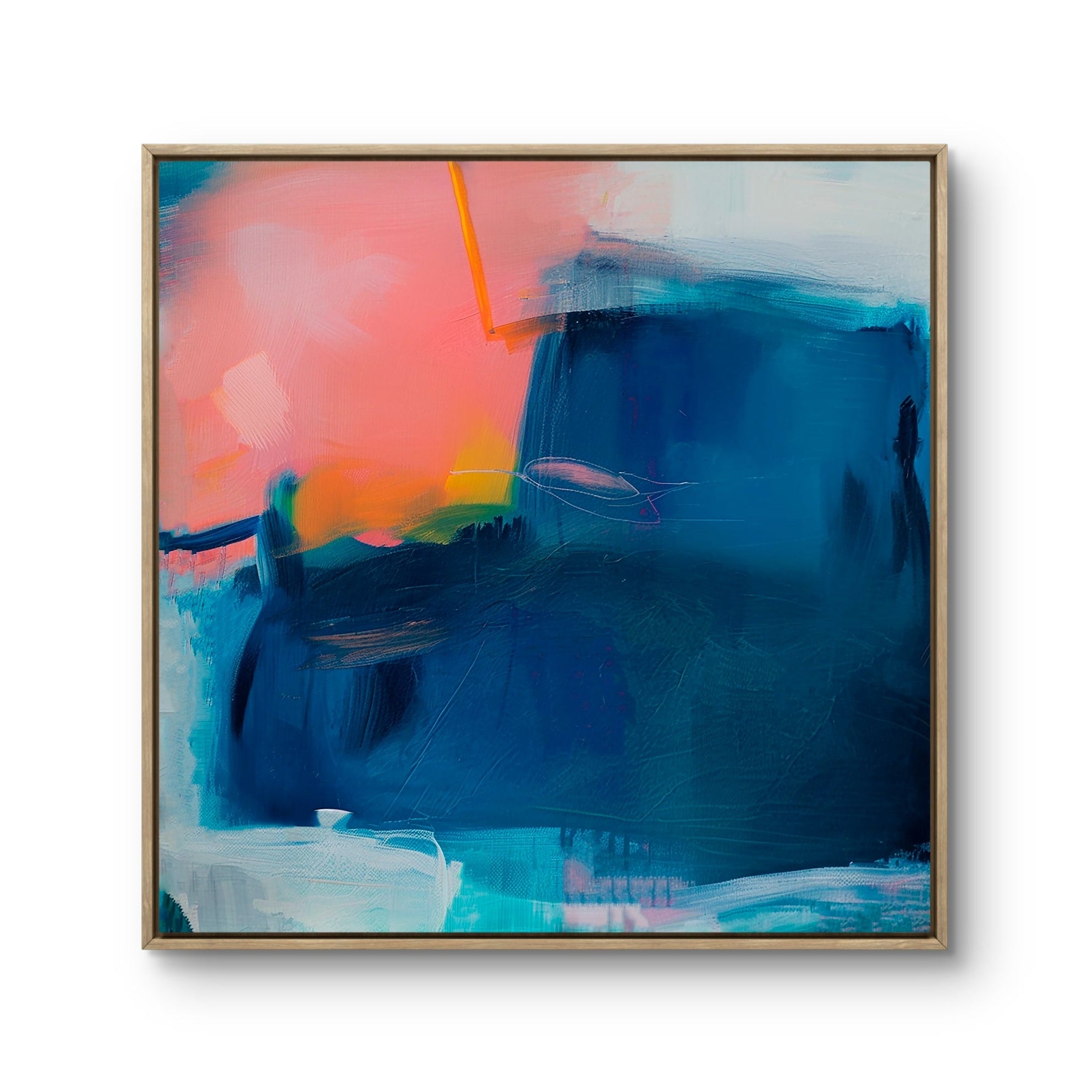 Into the Blue Abstract Art