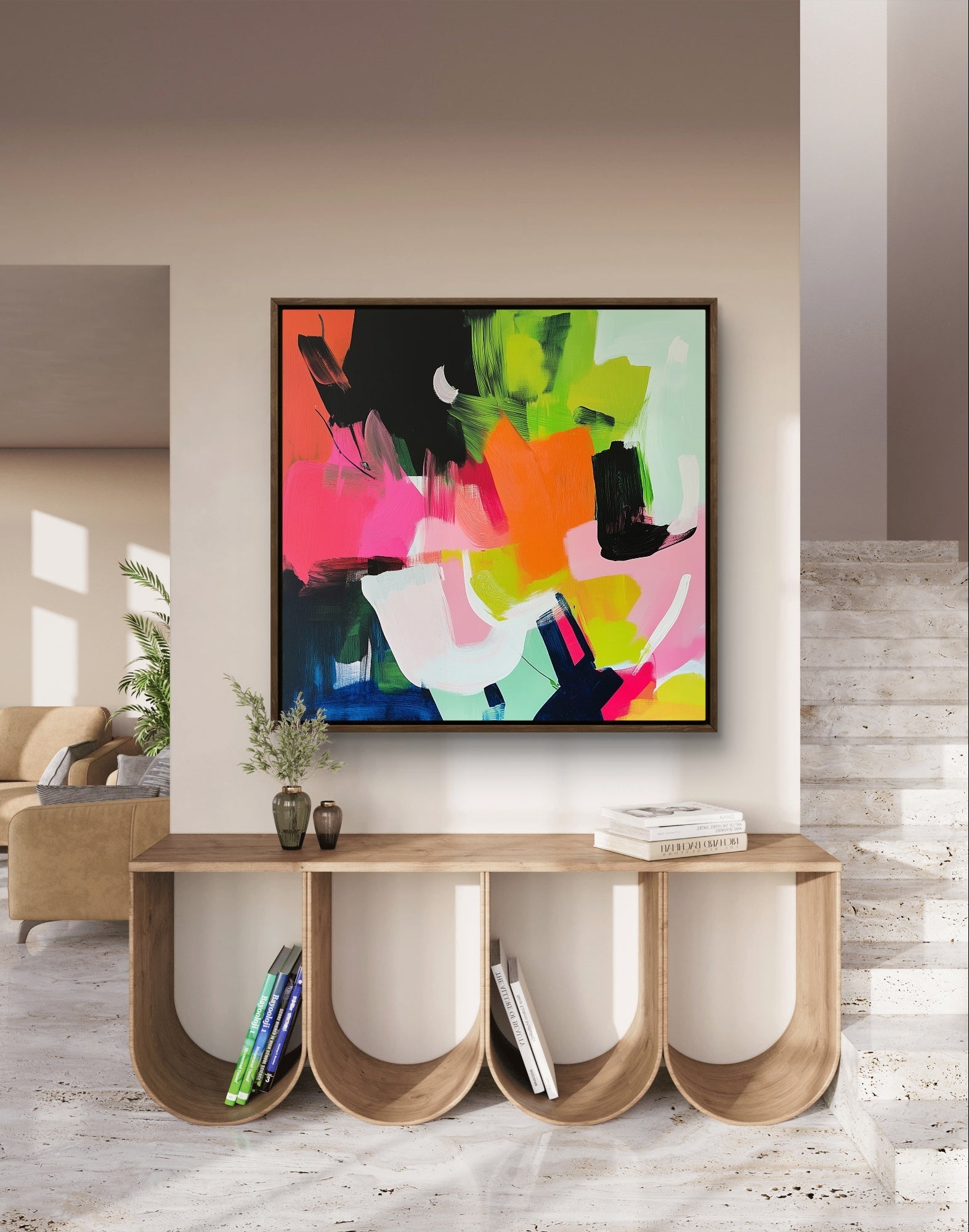 Joyful Bloom Abstract Art Tony Illustrations