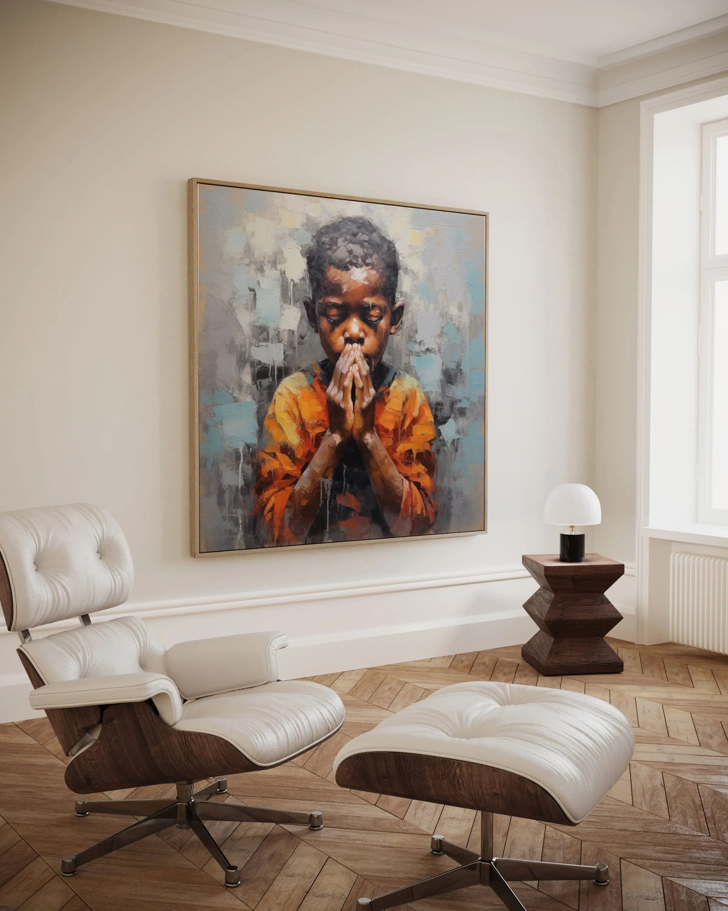 A child's Prayer - Original painting Tony Illustrations