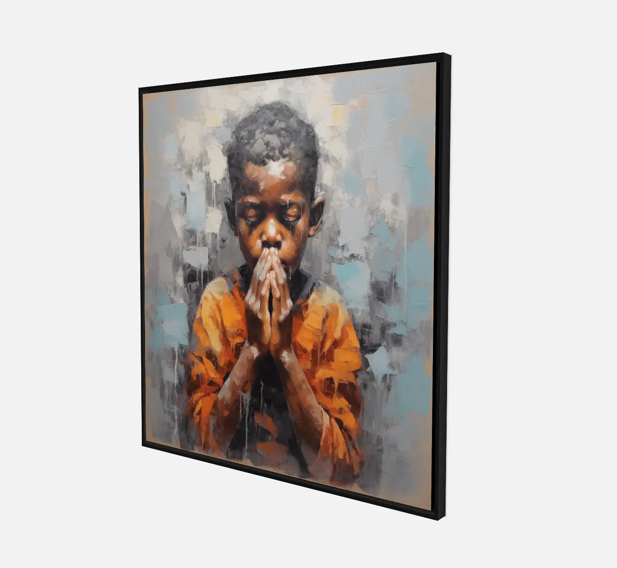 A child's Prayer - Original painting Tony Illustrations