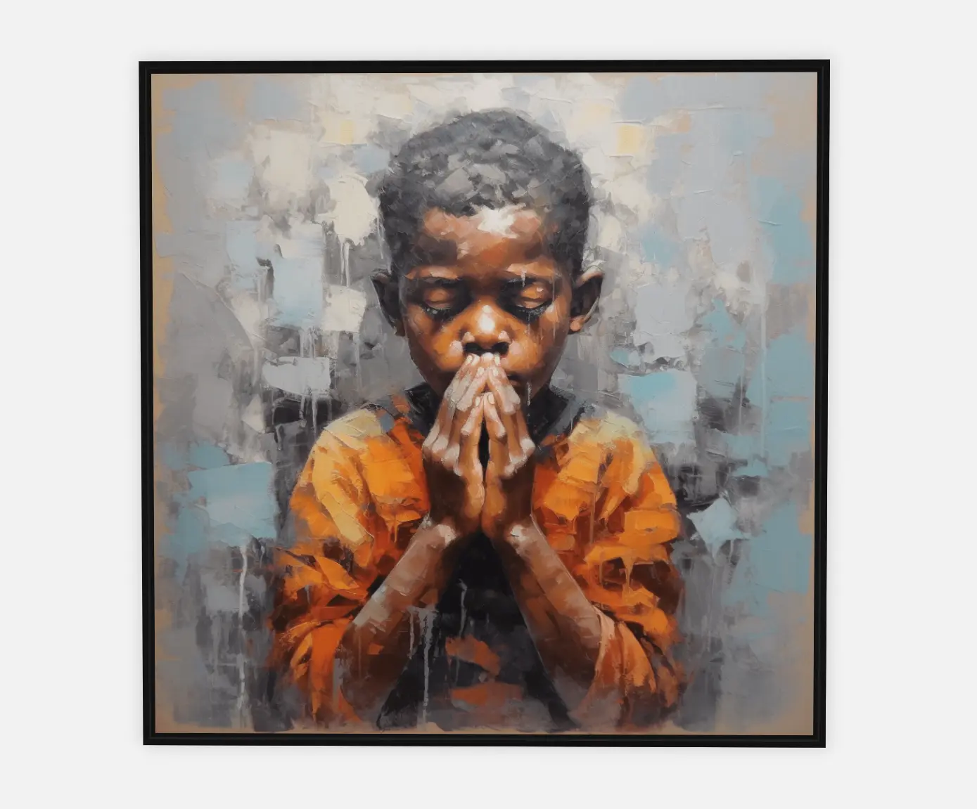 A child's Prayer - Original painting Tony Illustrations