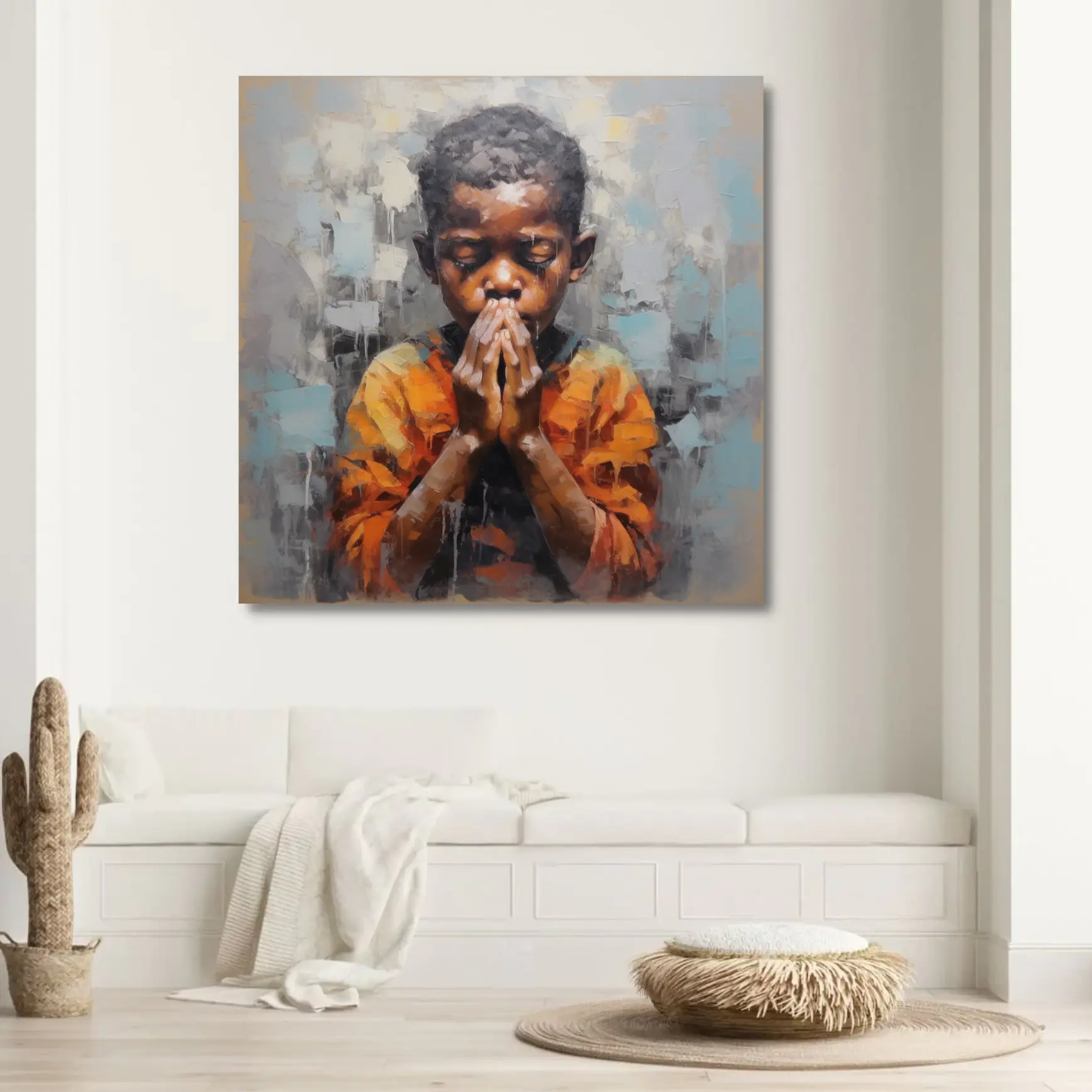 A child's Prayer - Original painting Tony Illustrations