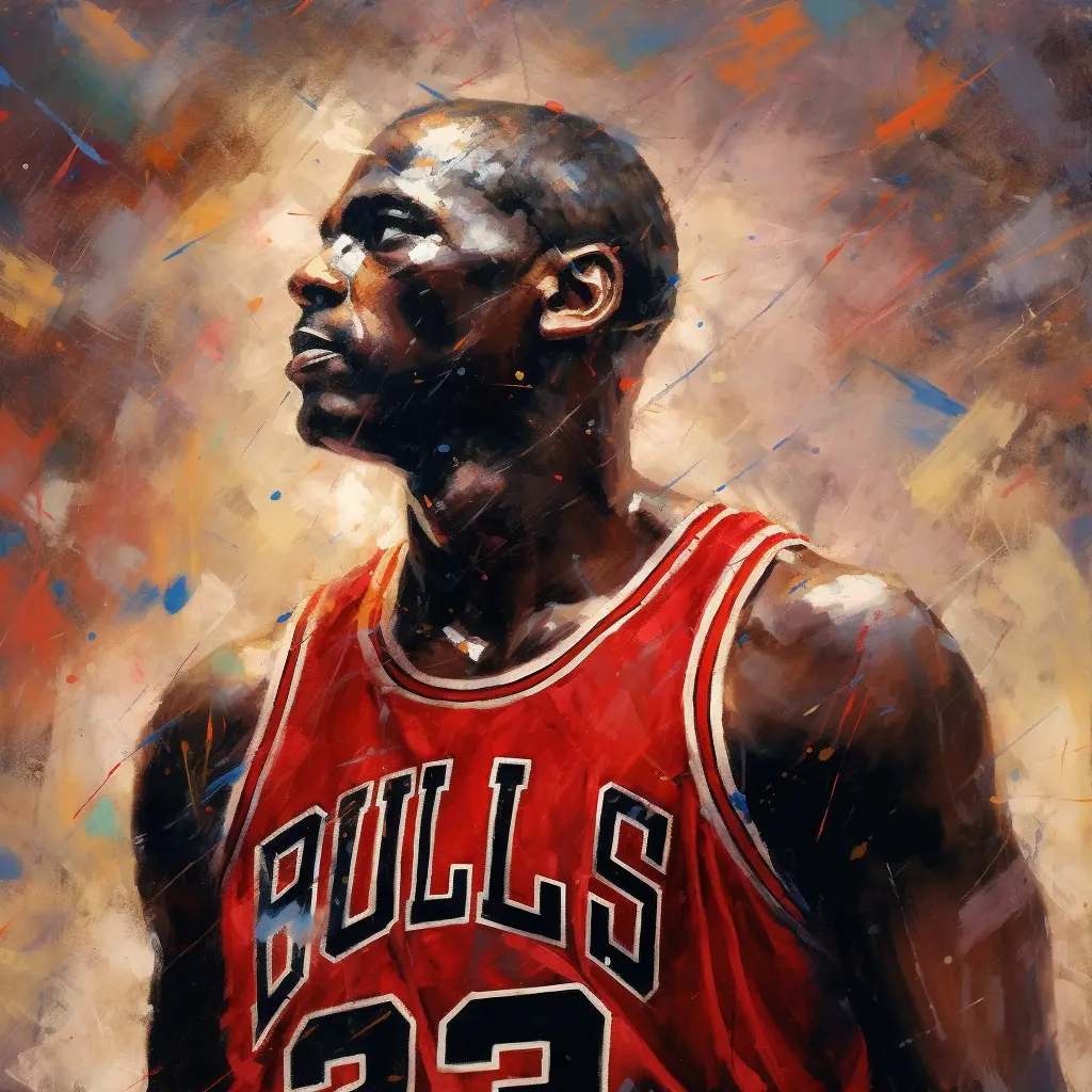 Michael Jordan - Legendary Original painting Tony Illustrations
