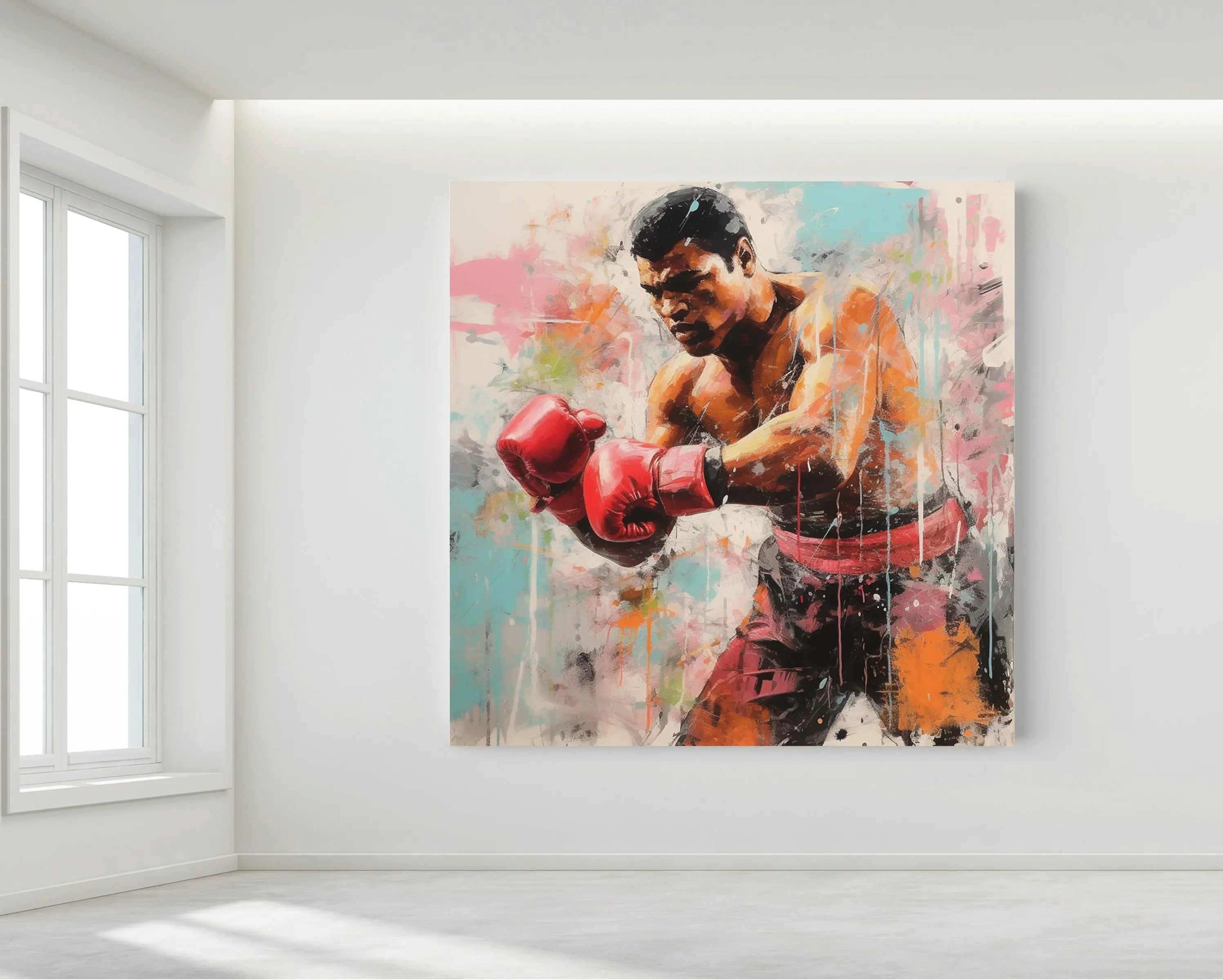 Muhammad Ali Original painting. Tony Illustrations