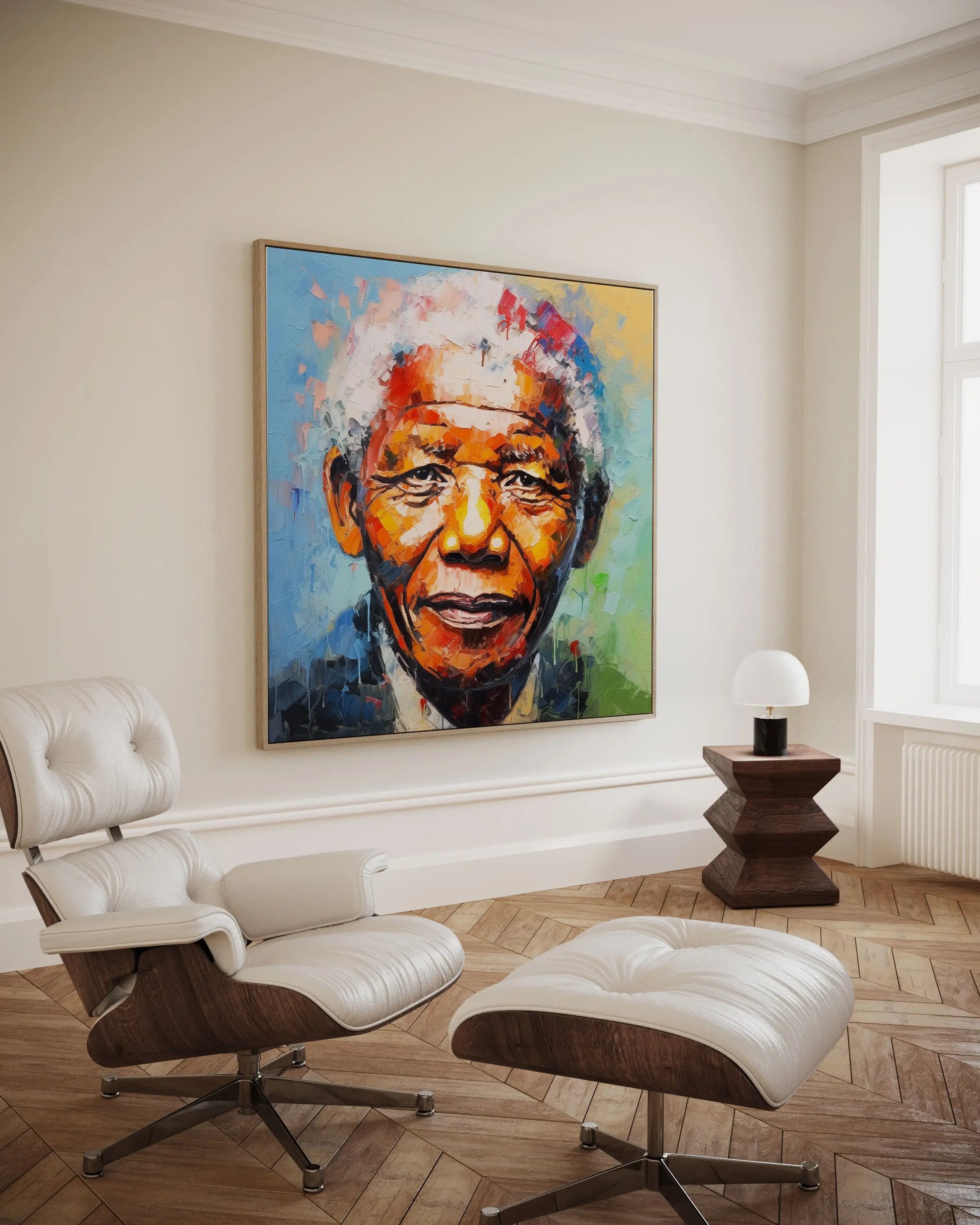 Nelson Mandela Original painting Tony Illustrations