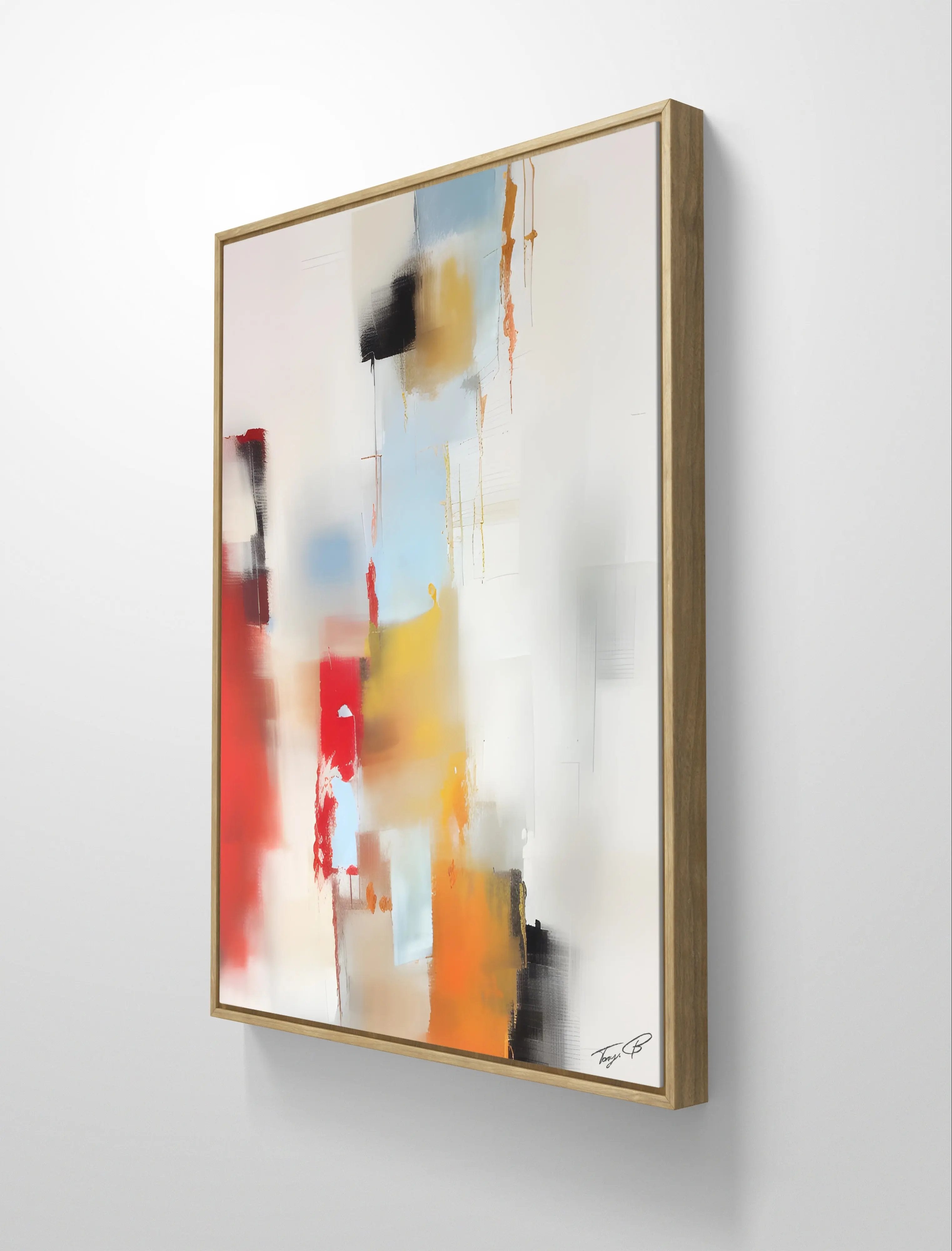 Neutral abstract painting Tony Illustrations