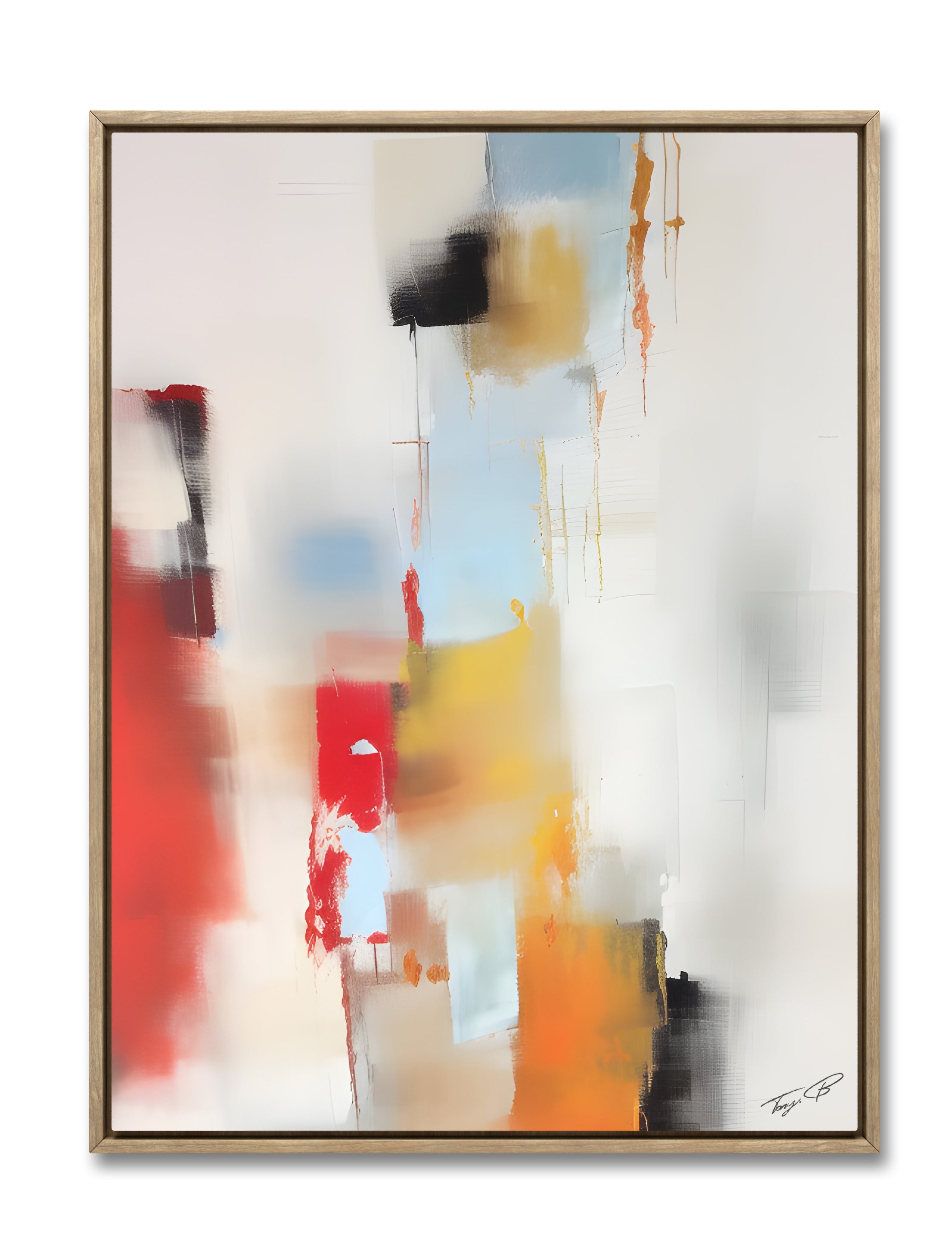 Neutral abstract painting