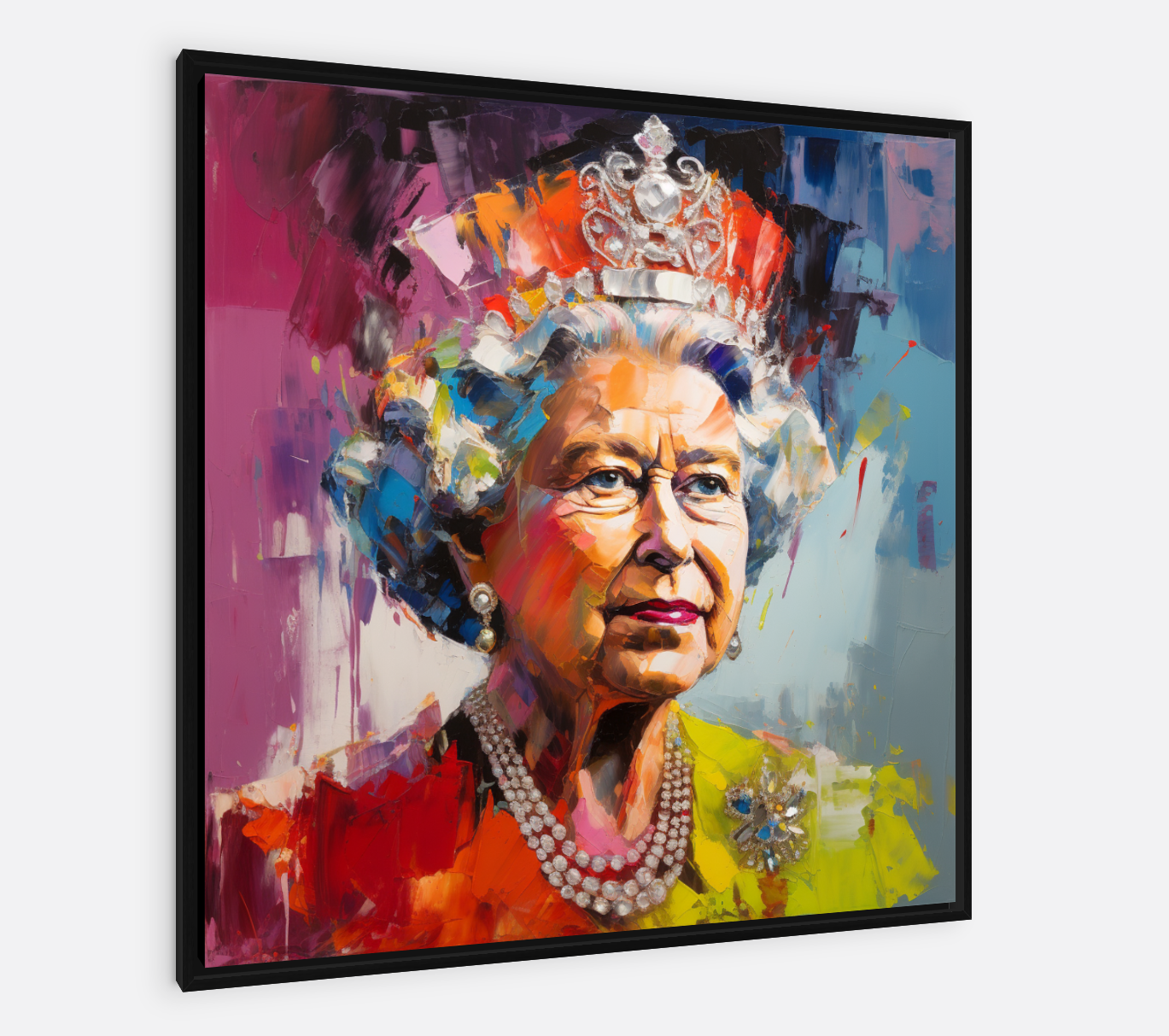 Queen Elizabeth - Regal Grace Original painting Tony Illustrations