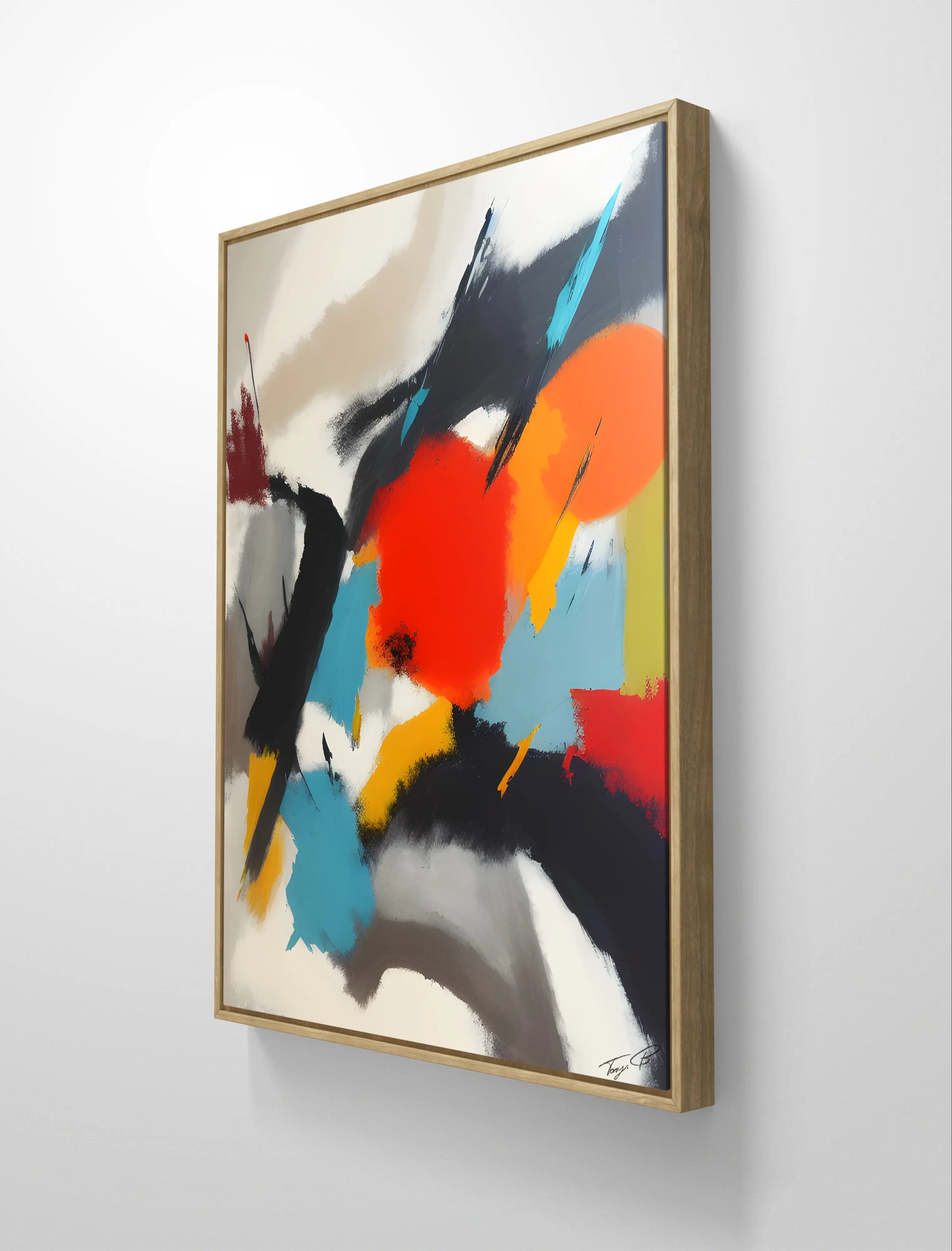 Multi-colored abstract painting Tony Illustrations