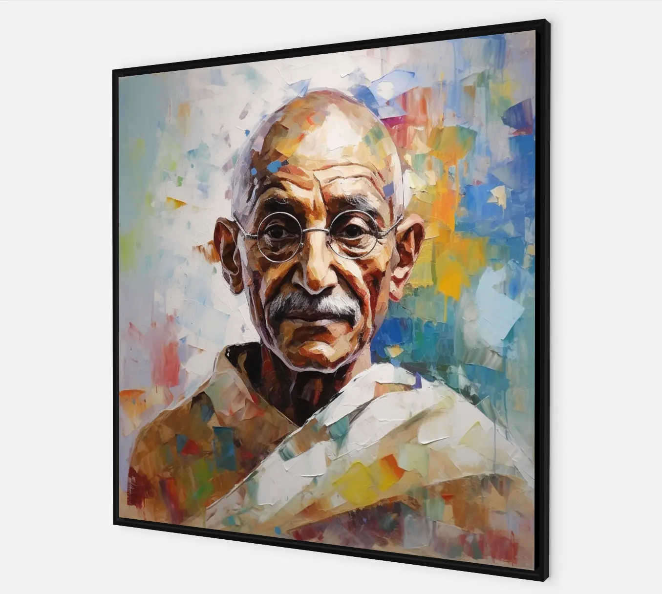 Mahatma Gandhi - Serenity of Soul Original painting Tony Illustrations