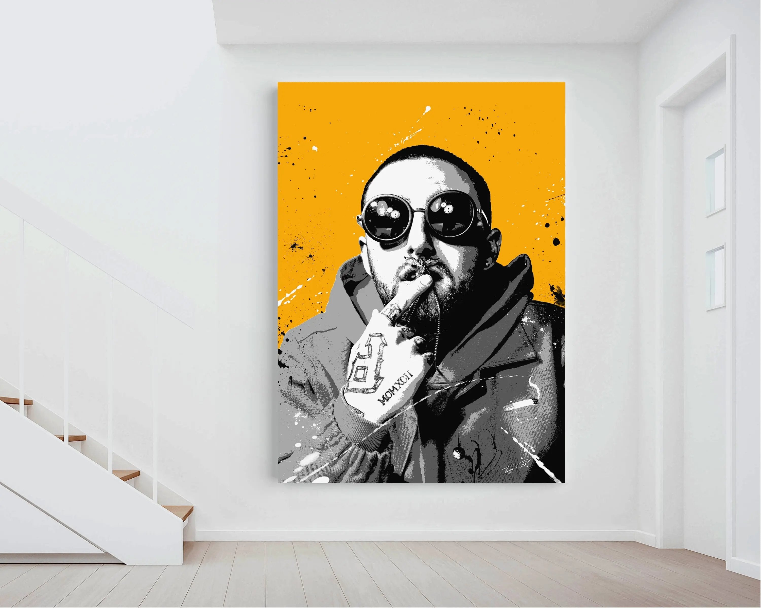 Mac Miller painting / art Tony Illustrations
