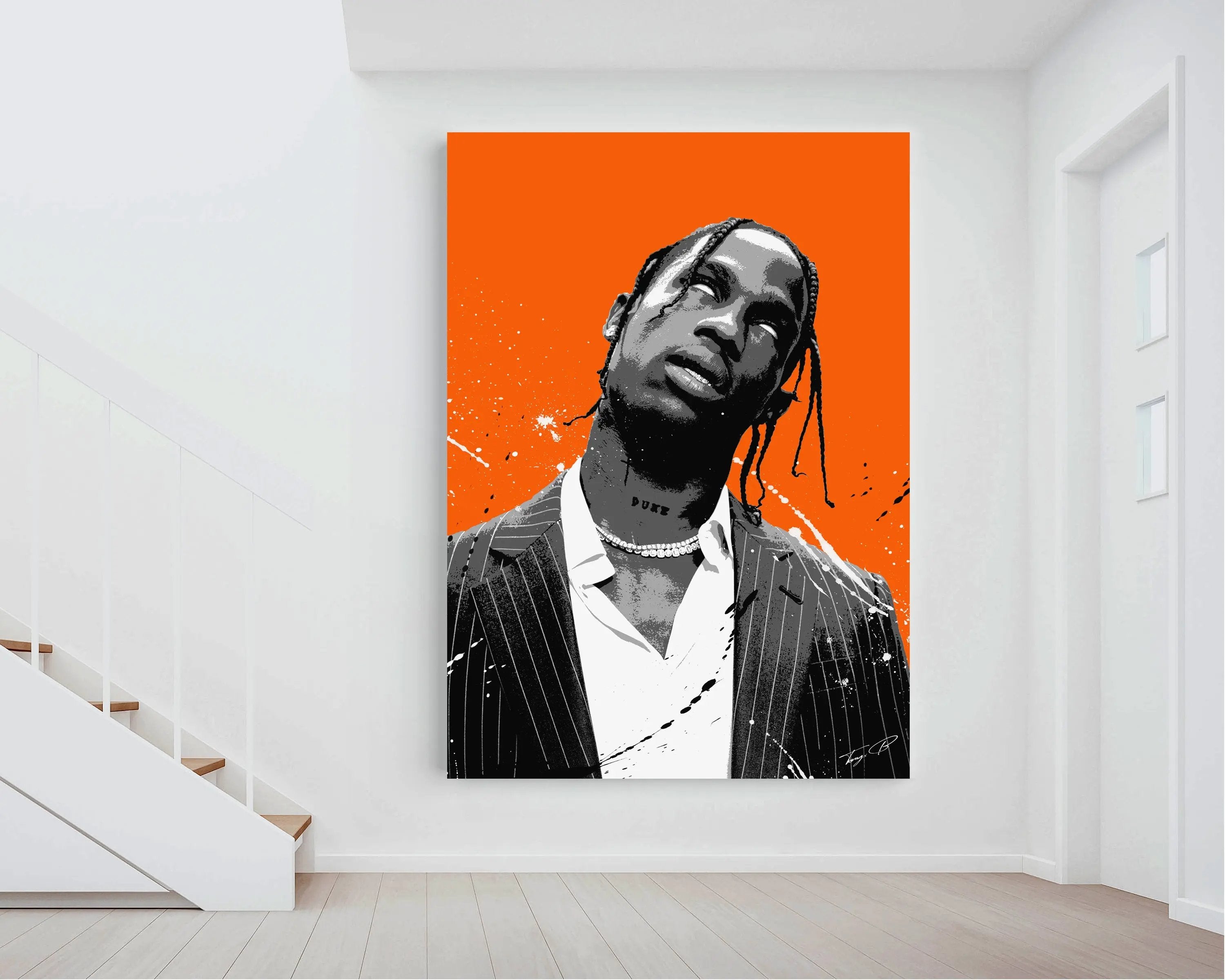 Travis Scott painting / art Tony Illustrations
