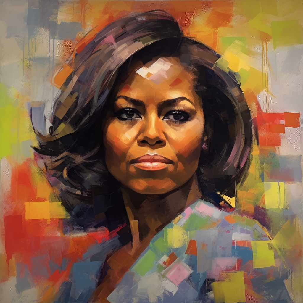 Michelle Obama - Radiant Grace  Original painting