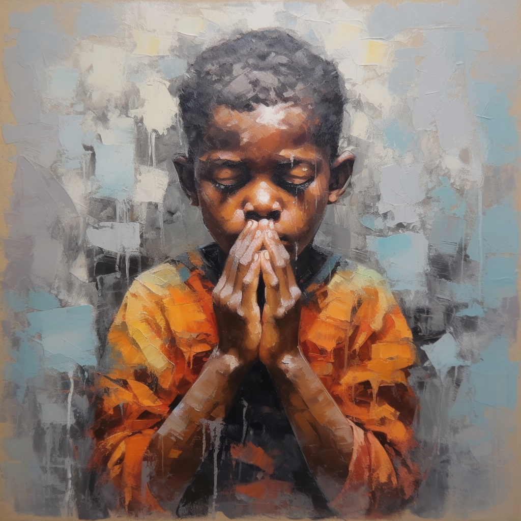 A child's Prayer - Original painting