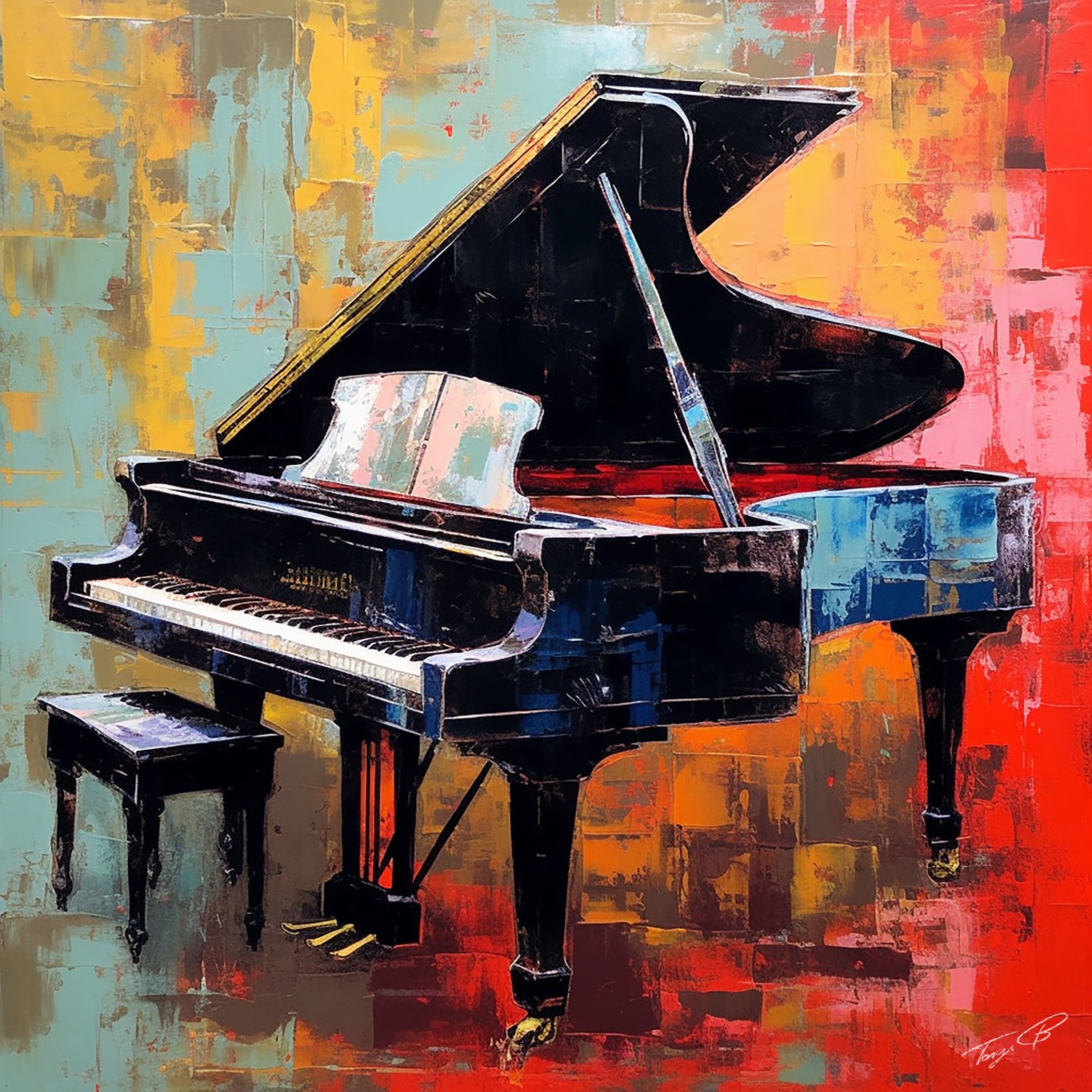 Piano: Harmony in Keys by Tony Illustrations