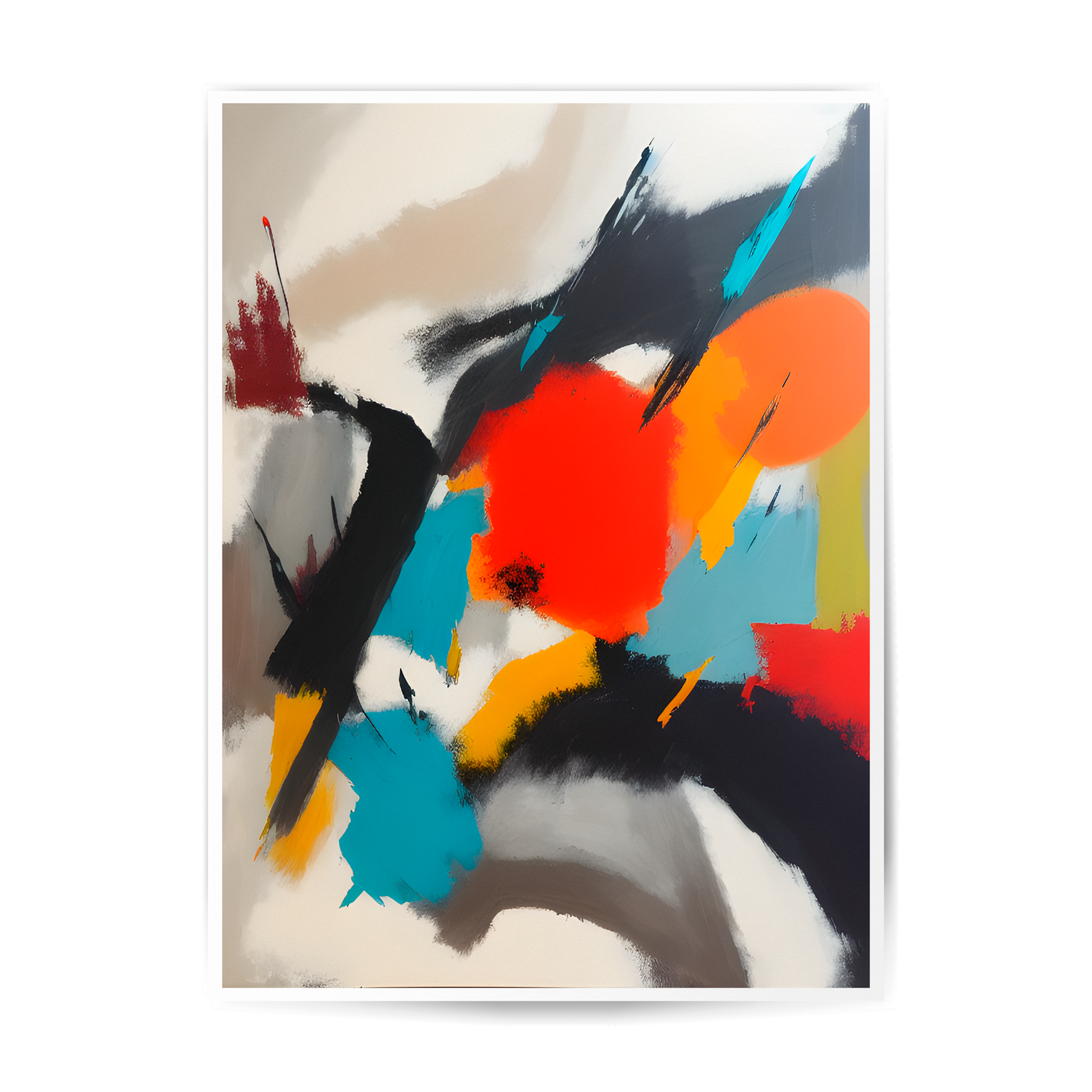 Multicolored abstract poster.