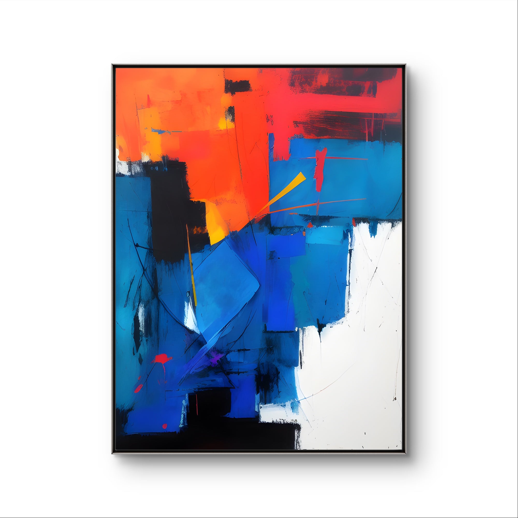 A Painter's Error Abstract Art V1 Canvas Print