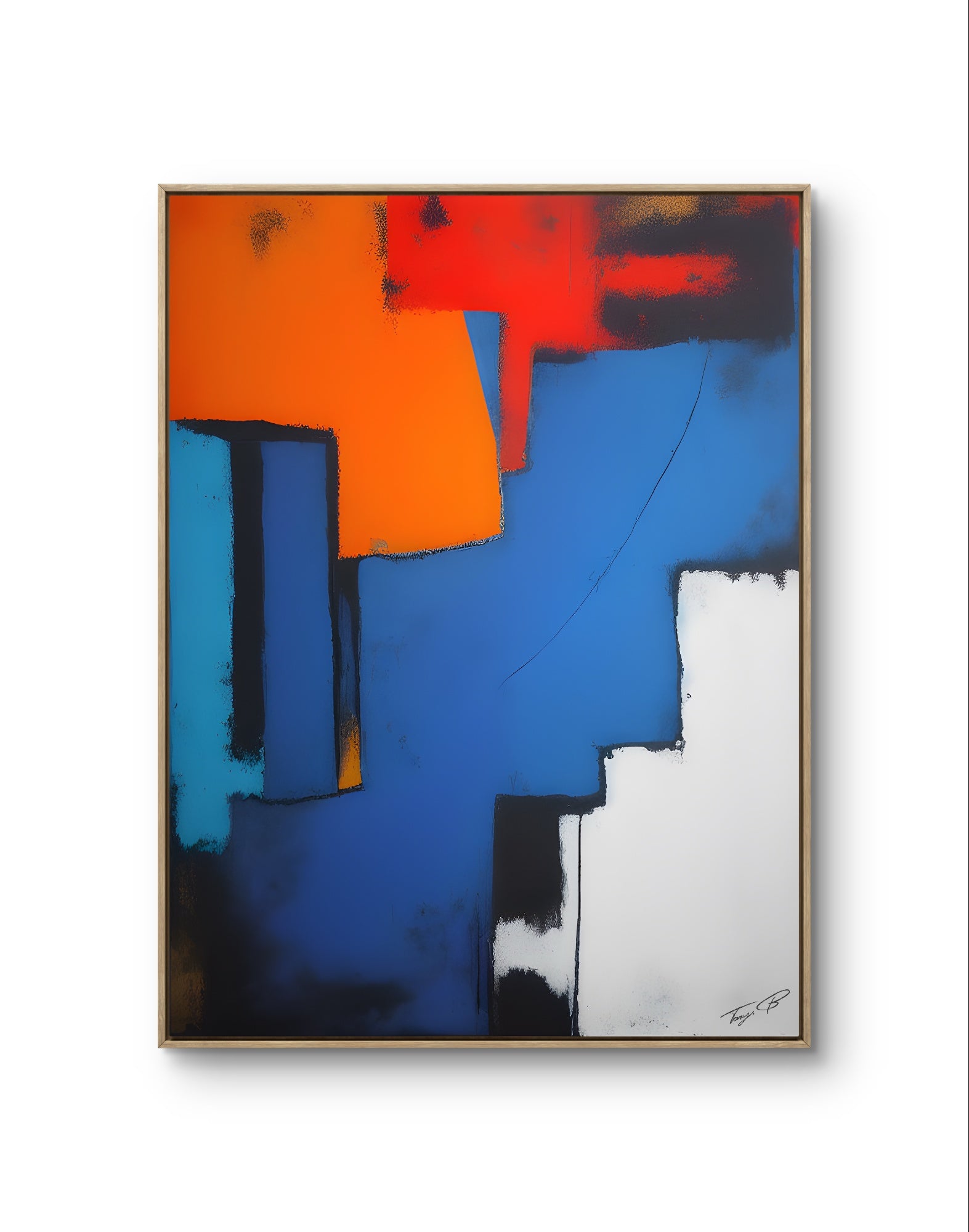 Color Blocks Abstract Canvas Print