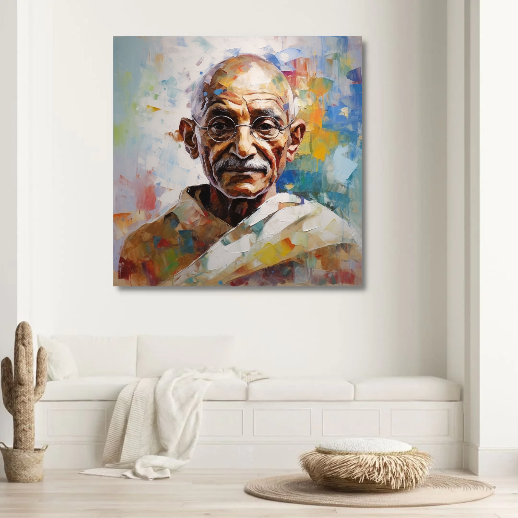 Mahatma Gandhi - Serenity of Soul  Original painting
